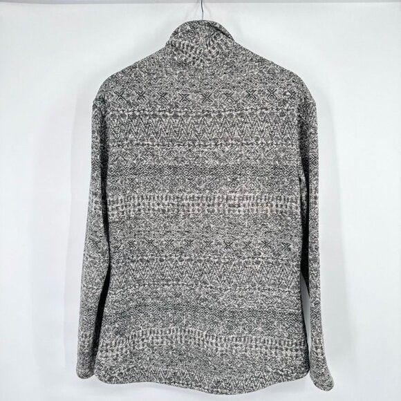 Columbia Womens Fair Isle Pattern Cowl Neck Sweater Size Medium Gray - Picture 13 of 14